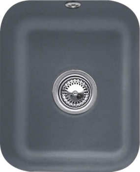 - VILLEROY&BOCH Cisterna 45 Zlewozmywak podblatowy 37 x 43,5 cm , grafit z Ceramic Plus 670401I4 - 670401I4 - Łazienki Szydłowski