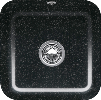  - VILLEROY&BOCH Cisterna 50 Zlewozmywak podblatowy, 44,5 x 44,5 cm, chromit połysk z powłoką ceramicplus 670302J0 - 670302J0 - Łazienki Szydłowski