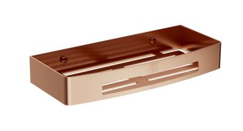 - OMNIRES UNI koszyk prysznicowy, 30 x 5 x 13 cm, miedź szczotkowana UN10331CPB - UN10331CPB - Łazienki Szydłowski
