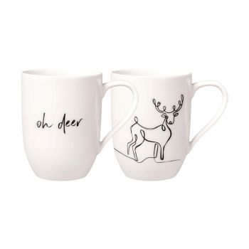  - Villeroy&Boch Statement Kubek do kawy Biały, 290 ml -  2 sztuki 1016218405 - 1016218405 - Łazienki Szydłowski