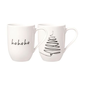 - Villeroy&Boch Statement Kubek z uchem Biały290 ml, biały  - 2 sztuki 1016218404 - 1016218404 - Łazienki Szydłowski