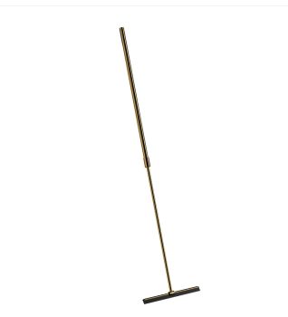 - OMNIRES UNI ściągaczka do wody z rączką teleskopową złoty szczotkowany UN60920GLB - UN60920GLB - Łazienki Szydłowski