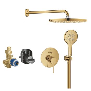  - GROHE-Essence podtynkowy zestaw prysznicowy z deszczownicą Rainshower Cosmopolitan 310 cool sunrise 25287GL3 - 25287GL3 AT - Łazienki Szydłowski