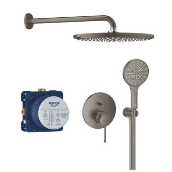  - GROHE-Essence podtynkowy zestaw prysznicowy z deszczownicą Rainshower Cosmopolitan 310 brushed hard graphite 25287AL3 - 25287AL3 - Łazienki Szydłowski