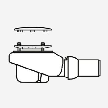  - Villeroy & Boch Lifetime zestaw odpływowy do brodzika chrom szczotkowany 92250069 - 92250069 - Łazienki Szydłowski