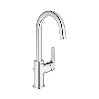  - GROHE-BauFlow bateria umywalkowa L z EcoJoy, z zestawem odpływowym z cięgnem chrom 23753000 - 23753000 - Łazienki Szydłowski
