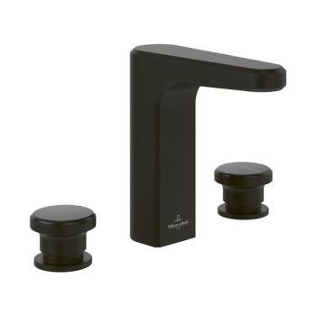  - Villeroy&Boch Vea Bateria umywalkowa trzyotworowa czarny mat TVW117003002K5 - TVW117003002K5 - Łazienki Szydłowski