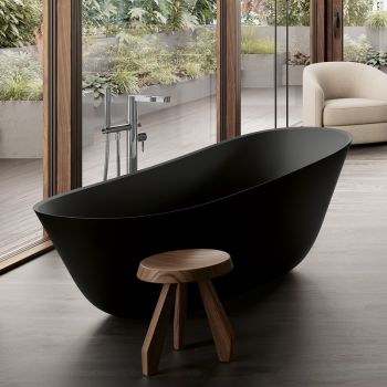  - Villeroy & Boch Theano wanna wolnostojąca, 170 x 75 cm owalna pure black  UBQ170ANH7F200VR7 - UBQ170ANH7F200V-R7 - Łazienki Szydłowski