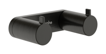  - HANSGROHE  AddStoris S Haczyk na ręcznik, podwójny czarny chrom szczotkowany 41785340 - 41785340 - Łazienki Szydłowski