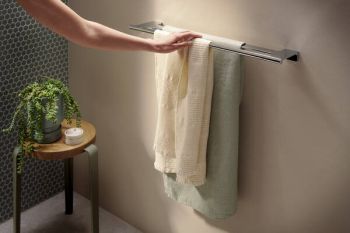  - Hansgrohe AddStoris S Wieszak na ręcznik kąpielowy, podwójny chrom 41763000 - 41763000 - Łazienki Szydłowski