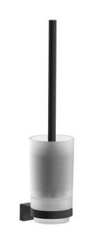  - Hansgrohe  AddStoris S Szczotka do WC z pojemnikiem, ścienna czarny mat  41782670 - 41782670 - Łazienki Szydłowski