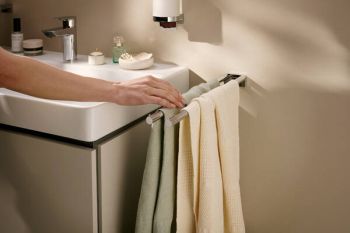  - Hansgrohe AddStoris S Wieszak na ręczniki, 2-ramienny chrom 41787000 - 41787000 - Łazienki Szydłowski