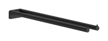  - Hansgrohe AddStoris S Wieszak na ręczniki, 2-ramienny czarny mat  41787670 - 41787670 - Łazienki Szydłowski