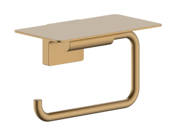  - Hansgrohe AddStoris S Uchwyt na papier toaletowy z półką brąz szczotkowany  41789140 - 41789140 - Łazienki Szydłowski