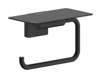  - Hansgrohe AddStoris S Uchwyt na papier toaletowy z półką czarny mat 41789670 - 41789670 - Łazienki Szydłowski