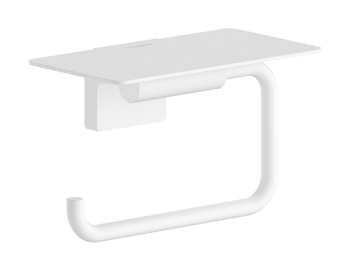  - Hansgrohe AddStoris S Uchwyt na papier toaletowy z półką biały  mat 41789700 - 41789700 - Łazienki Szydłowski