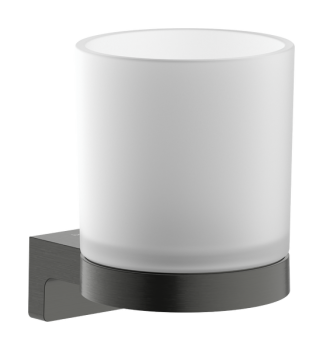  - Hansgrohe AddStoris S Kubek na szczoteczki do zębów czarny chrom szczotkowany 41769340 - 41769340 - Łazienki Szydłowski