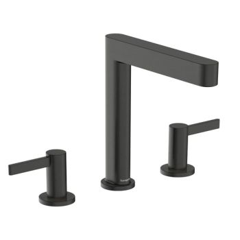 - HANSGROHE Finoris 3-otworowa bateria umywalkowa czarny chrom szczotkowany 76034340 - 76034340 - Łazienki Szydłowski