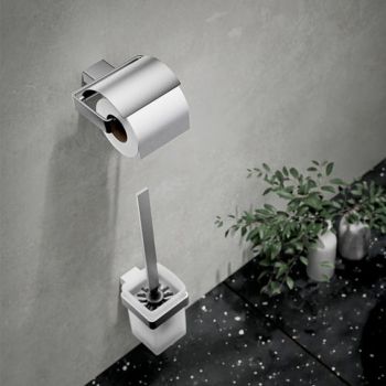  - EMCO Loft Uchwyt na papier toaletowy z pokrywką kolor stal nierdzewna  050001600 - 050001600 - Łazienki Szydłowski