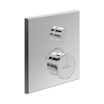  - Villeroy & Boch Vea bateria prysznicowa podtynkowa z termostatem do 1 odbiornika chrom TVS11700100061 - TVS11700100061 - Łazienki Szydłowski