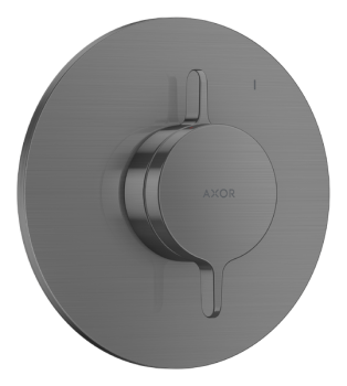  - AXOR One Bateria z mieszaczem do 1 odbiornika, podtynkowa czarny chrom szczotkowany 48615340 - 48615340 - Łazienki Szydłowski