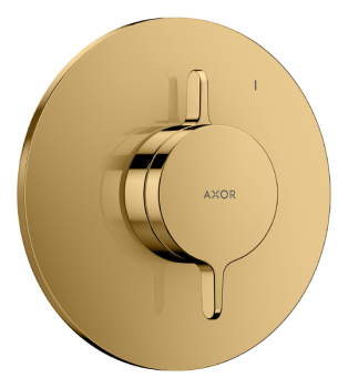  - AXOR One Bateria z mieszaczem do 1 odbiornika, podtynkowa złoty optyczny polerowany 48615990 - 48615990 - Łazienki Szydłowski