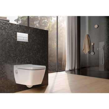 - TECEOne Neo WC podwieszane 540 x 358 mm z funkcją natrysku, zestaw z pokrywą Classic, woda ciepła i zimna, kolor biały 9700216 - 9700216 - Łazienki Szydłowski