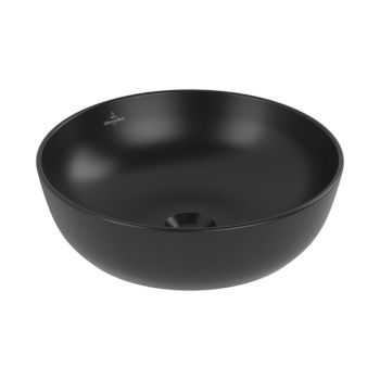  - VILLEROY & BOCH Artis Umywalka stojąca na blacie 43 cm pure black z powłoką CeramicPlus 417943R7 - 417943R7 - Łazienki Szydłowski