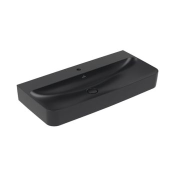  - VILLEROY & BOCH Finion Umywalka 100 x 47 cm pure black z powłoką CeramicPlus 41681BR7 - 41681BR7 - Łazienki Szydłowski