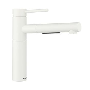  - Blanco Alta II bateria kuchenna, wyciągana wylewka kolor biały mat 527552 - 527552 - Łazienki Szydłowski