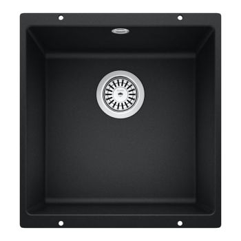  - BLANCO Rotan zlewozmywak podblatowy jednokomorowy 43 x 46 cm kolor czarny mat 526097 - 526097 - Łazienki Szydłowski