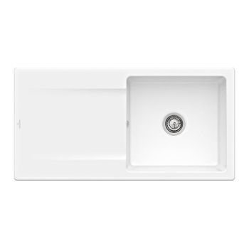  - Villeroy & Boch Siluet 60 zlewozmywak 100 x 51 cm kolor stone white z CeramicPlus 333601RW - 333601RW - Łazienki Szydłowski