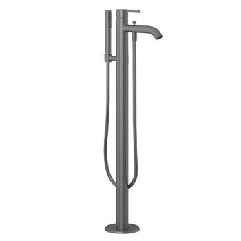  - KLUDI NOVA FONTE  PURA jednouchwytowa bateria wannowo natryskowa czarny szczotkowany 38590N215 - 38590N215 - Łazienki Szydłowski