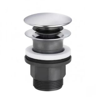  - KLUDI Korek PUSH-OPEN do umywalek z przelewem chrom 104260500 - 1042605-00 - Łazienki Szydłowski