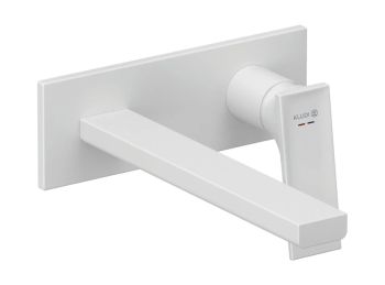  - KLUDI DECUS ścienna bateria umywalkowa ,wylewka 24 cm biały mat 542455375 - 542455375 - Łazienki Szydłowski