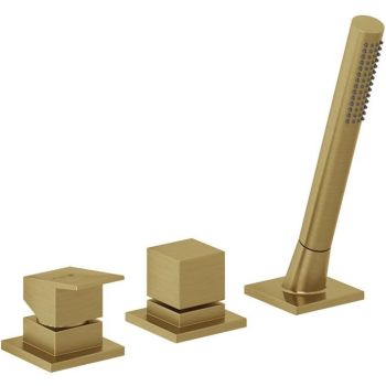  - KLUDI DECUS bateria wannowo- natryskowa złoty szczotkowany 54447N075 - 54447N075 - Łazienki Szydłowski