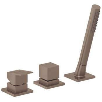 - KLUDI DECUS bateria wannowo- natryskowa brąz szczotkowany 54447N175 - 54447N175 - Łazienki Szydłowski