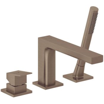 - KLUDI DECUS bateria wannowo- natryskowa brąz szczotkowany 54448N175 - 54448N175 - Łazienki Szydłowski