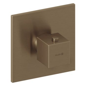 - KLUDI DECUS Podtynkowa bateria z termostatem brąz szczotkowany 54739N175 - 54739N175 - Łazienki Szydłowski