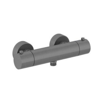  - KLUDI OBJEKTA Bateria natryskowa z termostatem czarny szczotkowany 35200N238 - 35200N238 - Łazienki Szydłowski