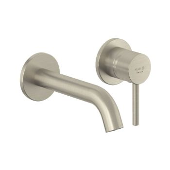 - KLUDI Bozz ścienna bateria umywalkowa 18 cm nikiel szczotkowany 38244N576 - 38244N576 - Łazienki Szydłowski