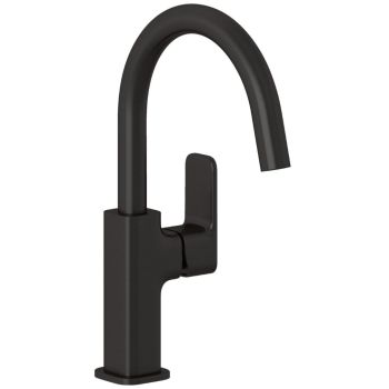  - KLUDI RENON bateria umywalkowa z zaworem Push Open czarny szczotkowany 42027N275 - 42027N275 - Łazienki Szydłowski