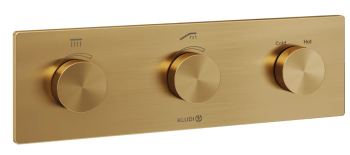  - KLUDI PUSHTRONIC elektroniczny termostat podtynkowy brąz szczotkowany 38300N1-00 - 38300N100 - Łazienki Szydłowski