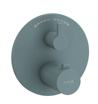  - KLUDI NOVA FONTE PURA podtynkowa bateria wannowo-prysznicowa z termostatem morski mat 20810O315 - 20810O315 - Łazienki Szydłowski