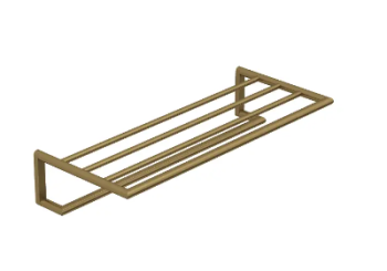 - KLUDI Vela R wieszak na ręcznik z półką 60 cm brąz szczotkowany 58989N1 - 58989N1 - Łazienki Szydłowski