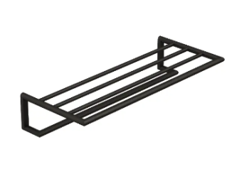  - KLUDI Vela R wieszak na ręcznik z półką 60 cm czarny szczotkowany 58989N2 - 58989N2 - Łazienki Szydłowski