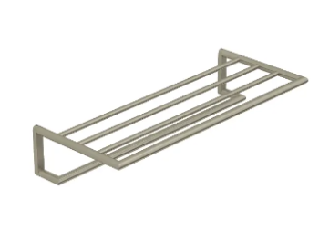  - KLUDI Vela R wieszak na ręcznik z półką 60 cm nikiel szczotkowany 58989N5 - 58989N5 - Łazienki Szydłowski