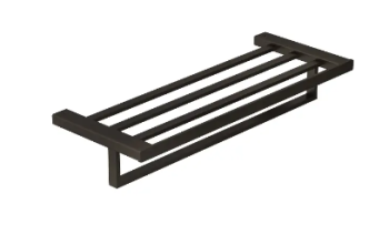  - KLUDI Vela C wieszak na ręcznik z półką 60 cm czarny szczotkowany 31989N2 - 31989N2 - Łazienki Szydłowski