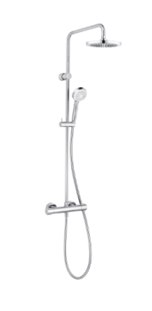  - KLUDI LOGO DUAL SHOWER SYSTEM z termostatem chrom 680650500 - 6806505-00 - Łazienki Szydłowski