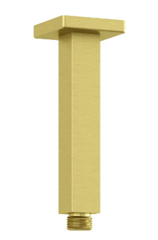  - KLUDI A-QA ramię prysznicowe sufitowe 15 cm złoty szczotkowany 66545N000 - 66545N0-00 - Łazienki Szydłowski